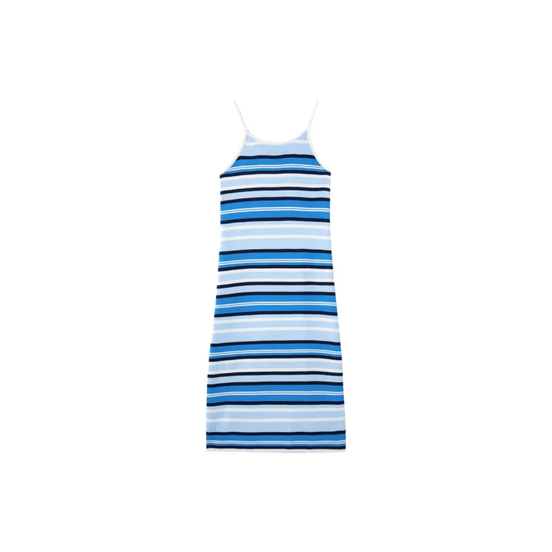 GAP Slip Dresses Women's Blue Stripes-1