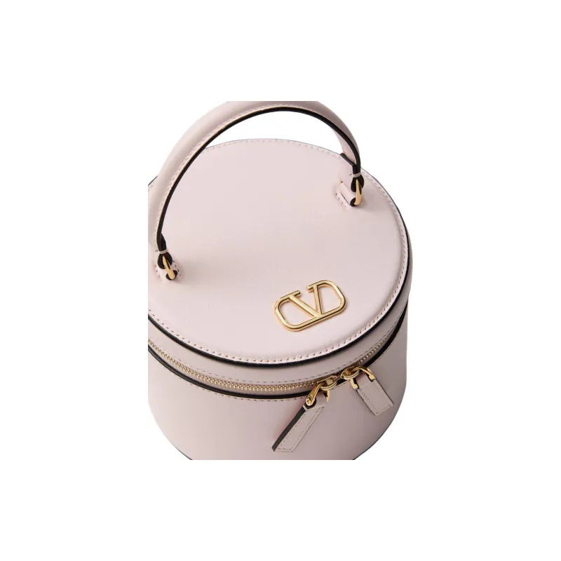 Valentino Calfskin Makeup Bag Mini Women's Light Purple-2