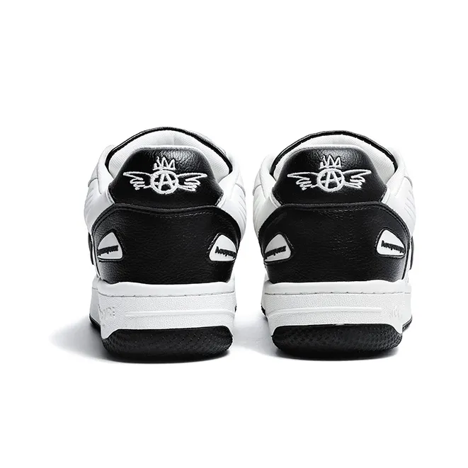 Acupuncture Skateboard Shoes Unisex Low Top Black White/White/Peach Pink/Mint Green-5
