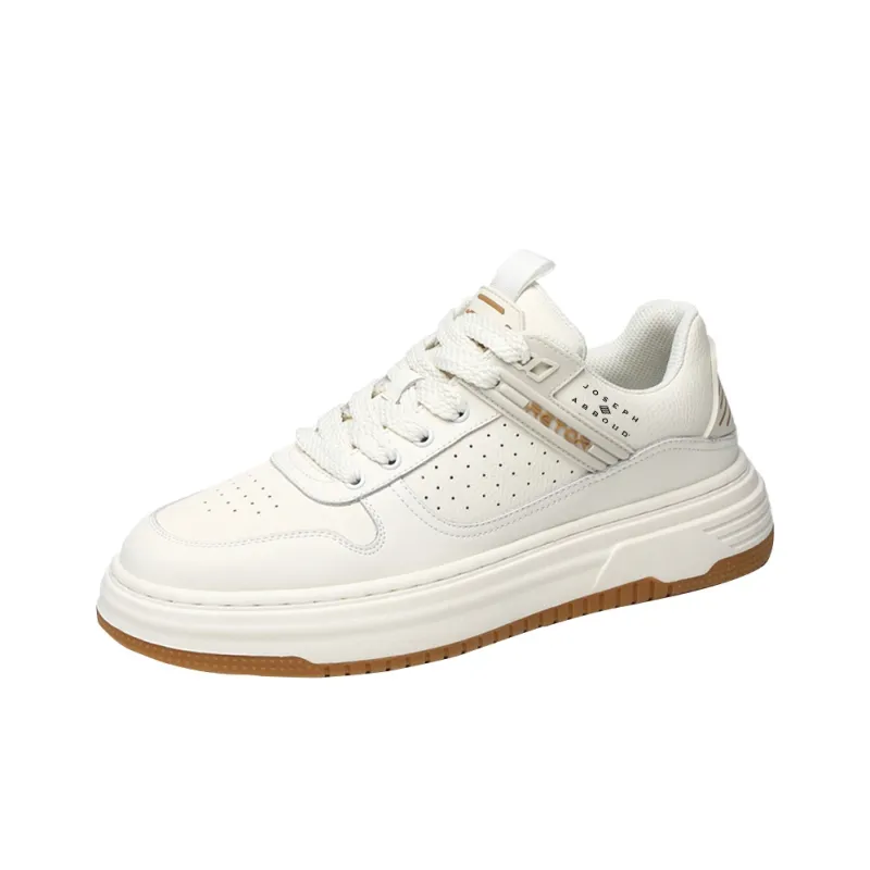 JOSEPH ABBOUD Low Top Skateboard Shoes Unisex White-3