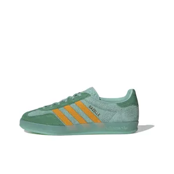 Adidas Originals Gazelle Indoor Hazy Green Crew Yellow Women's