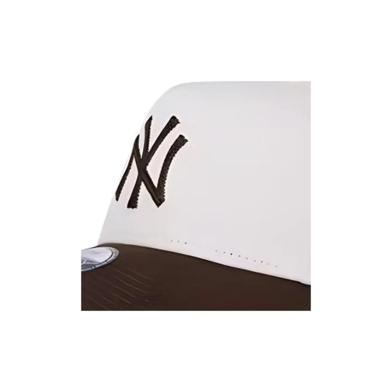 New Era 9FORTY A Frame New York Yankees Winecork 2 Tone Walnut Adjustable Cap-2