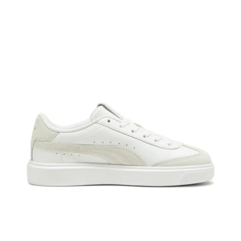 PUMA Lajla Anti Slip Wear Resistant Low Top Skateboard Shoes Unisex White Gray-1