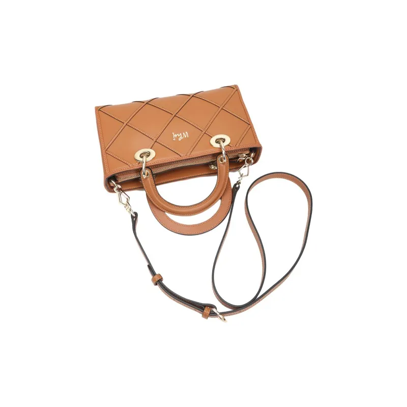 Why Cow Leather Lady Dior Bag, Shoulder Bag, Crossbody Bag, Handbag Medium Size Women's Caramel/Black-7