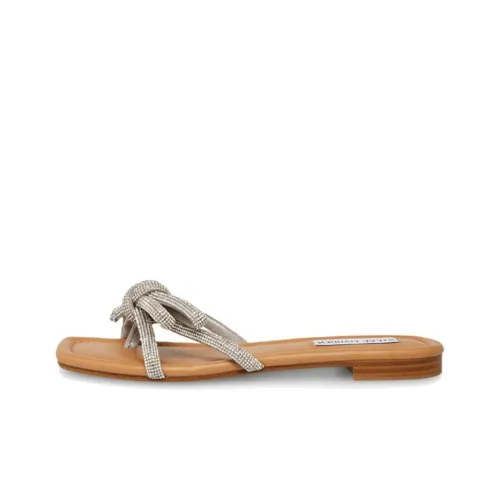 STEVE MADDEN Slide Slippers Women's Silver