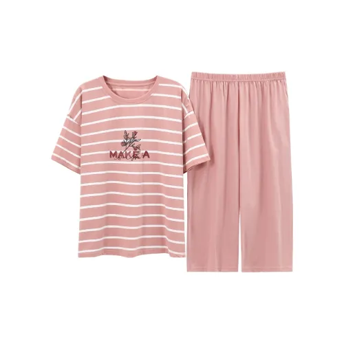 The Story Of The Flower Season Pajama Set Women's Pink