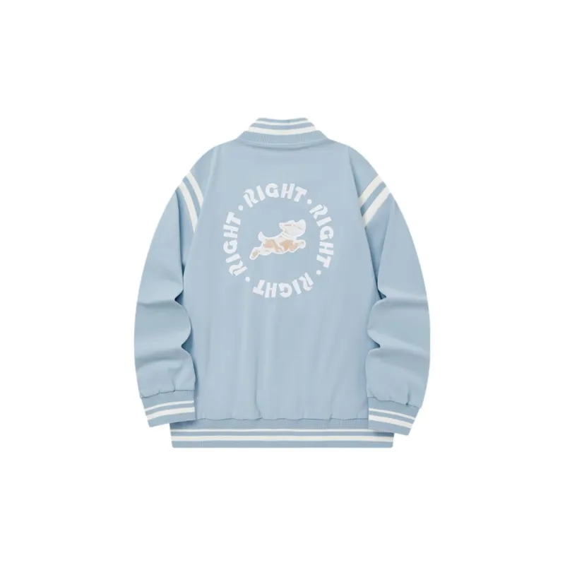 PEAK Baseball Jacket Unisex Ceramic Blue-1