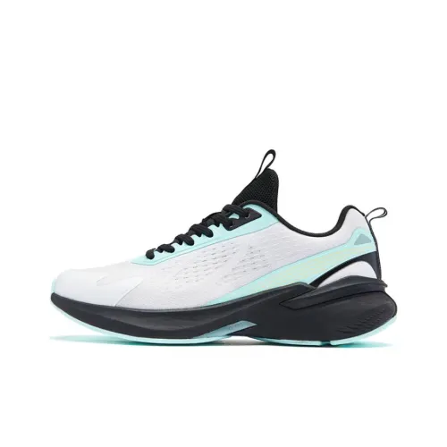QIAODAN Cushioning Lightweight Low Top running instagram Shoes Men's White Black Green