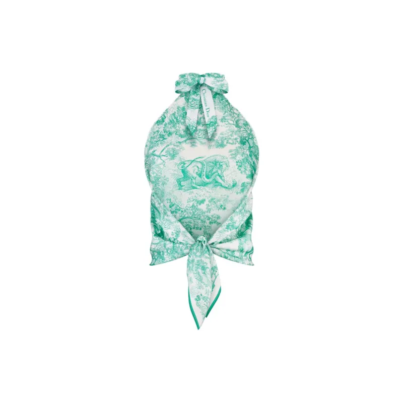 DIOR T-Shirts Women's Green-1