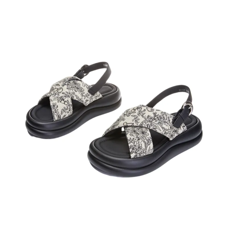 Help Beach Sandals Women's Black/Beige-13