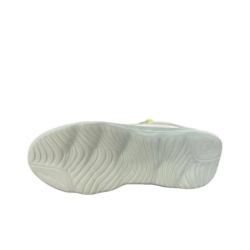 Erke Abrasion Resistant Breathable Low Top Casual Running Shoes Women's White Green-3