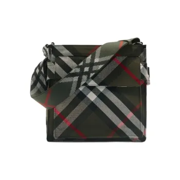 Burberry Trench Polyester Shoulder Bag Crossbody Bag Small Size Men's Lake Color