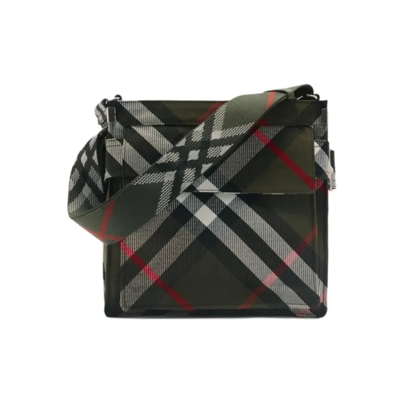 Burberry Trench Polyester Shoulder Bag Crossbody Bag Small Size Men's Lake Color-0