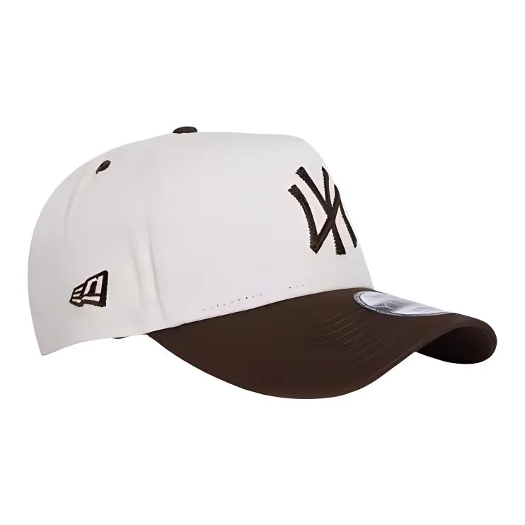 New Era 9FORTY A Frame New York Yankees Winecork 2 Tone Walnut Adjustable Cap-1