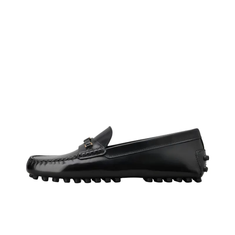 TOD'S Logo Plaque Ruched Slip On Loafers Women's-0