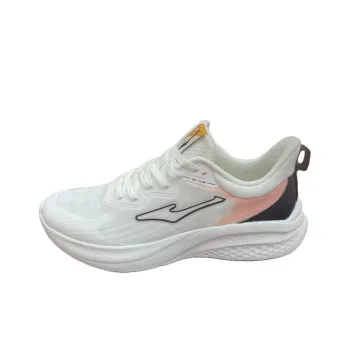 Erke Cushioning Breathable Lightweight Low Top Running Shoes Men's White Black