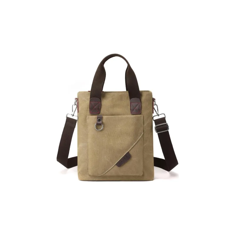 KAMLUI Canvas Canvas Bag Tote Bag Crossbody Bag Shoulder Bag Regular Unisex Black/Khaki/Coffee/-13