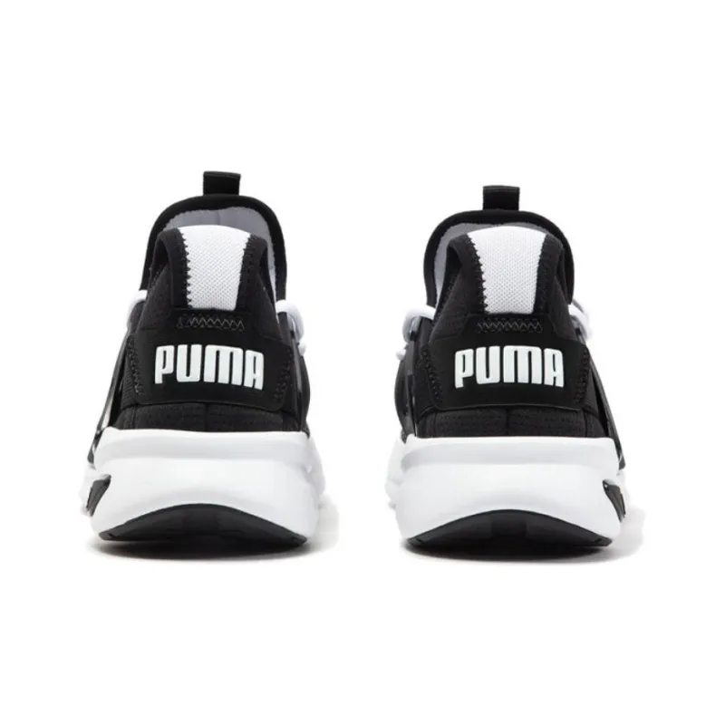 PUMA Softride Cushioning, Slip Resistant, And Abrasion Resistant Low Top Running Shoes Unisex Black White-3