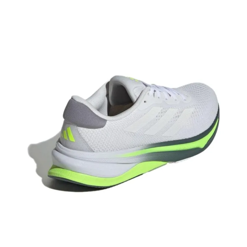 Adidas SUPERNOVA SOLUTION Cushioning Anti Slip And Wear Resistant Support Low Top Casual Running Shoes Men's Gray Green-3