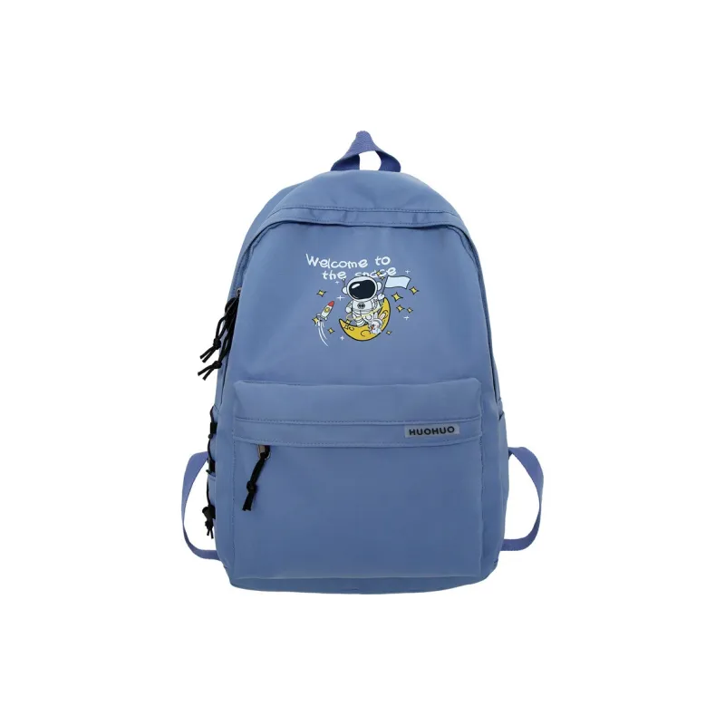 GEERDUN Nylon Backpack Unisex Black/White/Red/Blue-4