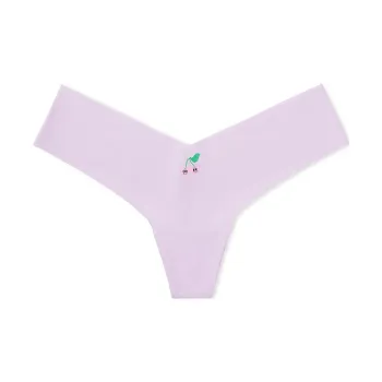 Victoria's Secret PINK NO-SHOW HIGH-LEG THONG PANTY / PLWCVDG Underpants Women's 1 Pack Purple