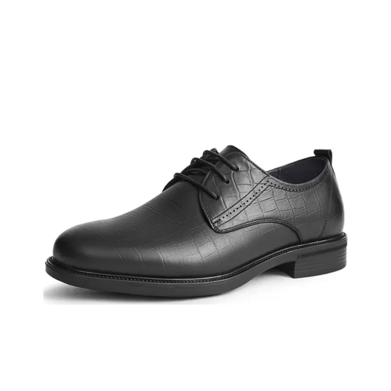 Hotwind Dress Shoes Men Low Top Black/Brown-1