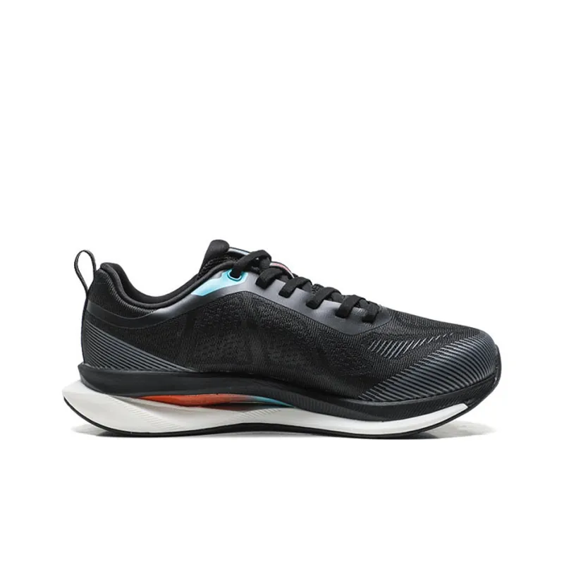 XTEP Running Shoes Men Low Top Black/Charcoal Gray, Sail White/Microwave Blue-15