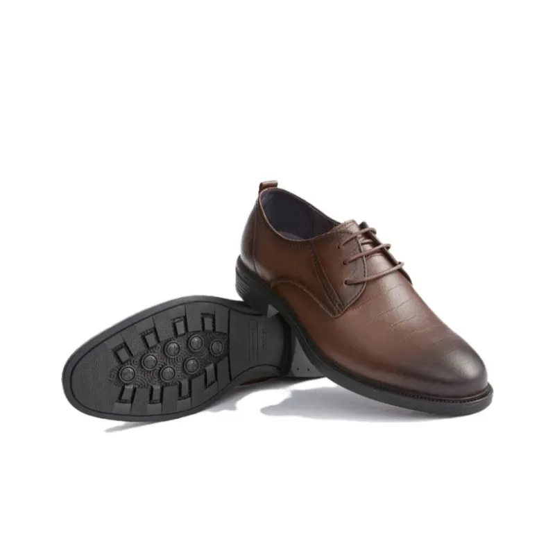 Hotwind Dress Shoes Men Low Top Black/Brown-6