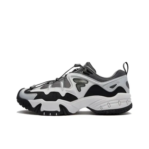 FILA FUSION KRIPTONITE Slip Resistant Breathable Low Top Casual Shoes Men's Gray