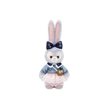 Disney StellaLou 2024 Duffy Denim Windy StellaLou Toy Park Dolls Plush Doll 19.5cm Height