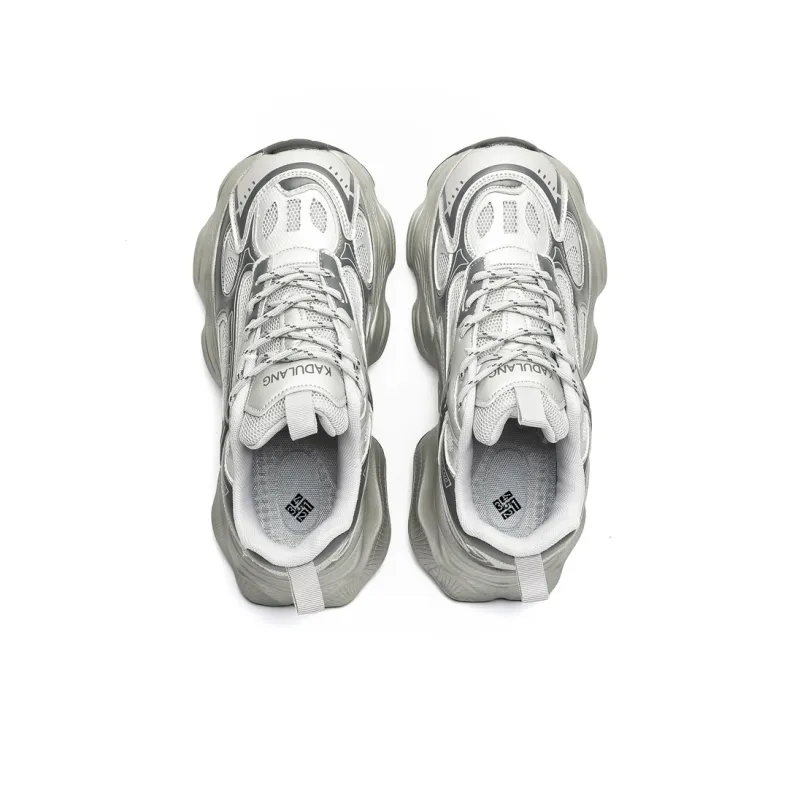 12345 Cushioning Breathable Lightweight Height Increasing Low Top Chunky Sneakers Unisex-2