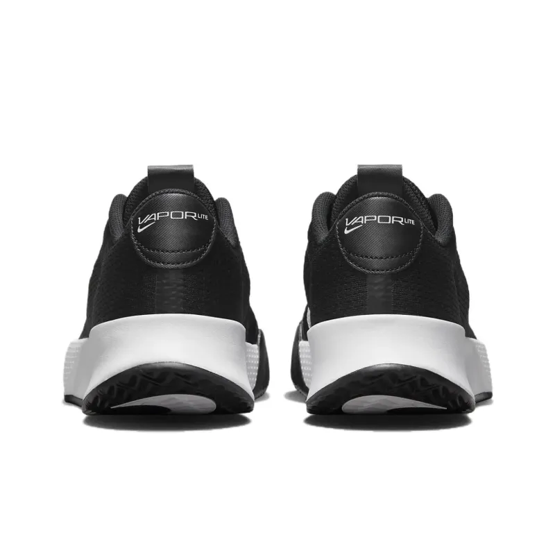 Nike Court Vapor Anti Slip Wear Resistant Low Top Tennis Shoes Unisex Black White-4