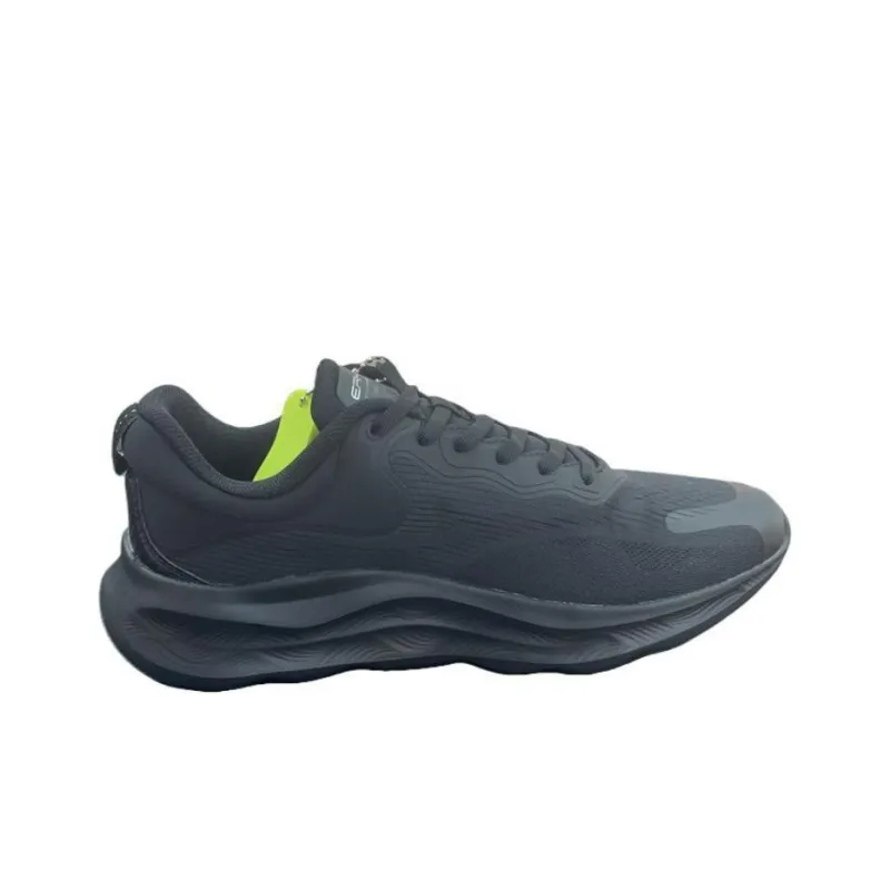 Erke Abrasion Resistant Breathable Low Top Casual Running Shoes Men's Jet Black-1