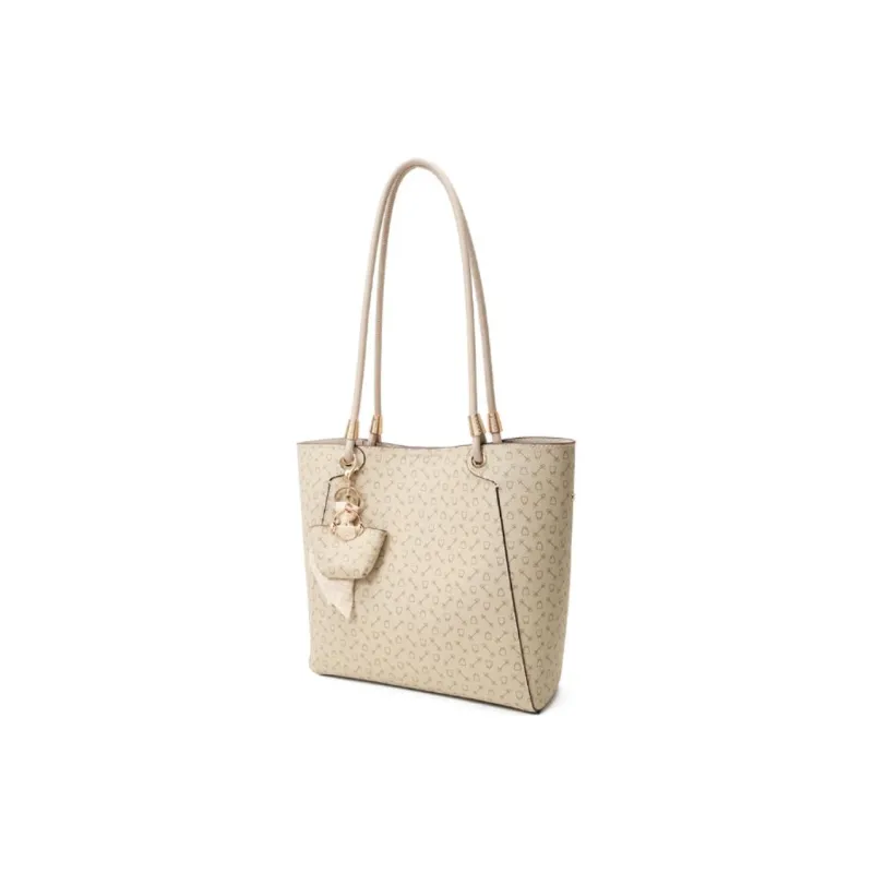 Why Artificial Leather Tote Bag, Shopping Bag, Handbag, Shoulder Bag Medium Size Women's Coffee/Apricot-1
