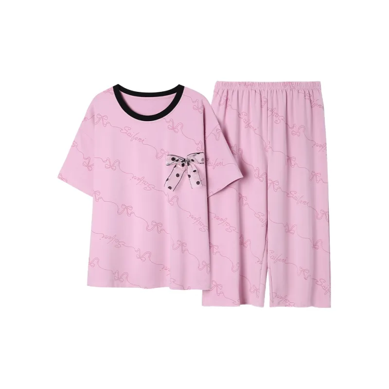 The Story Of The Flower Season Pajama Set Women's Violet-0