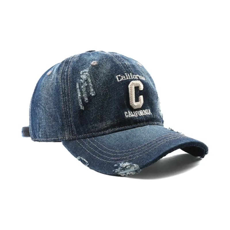 Yamaichi Maru Denim Baseball Caps Unisex-2