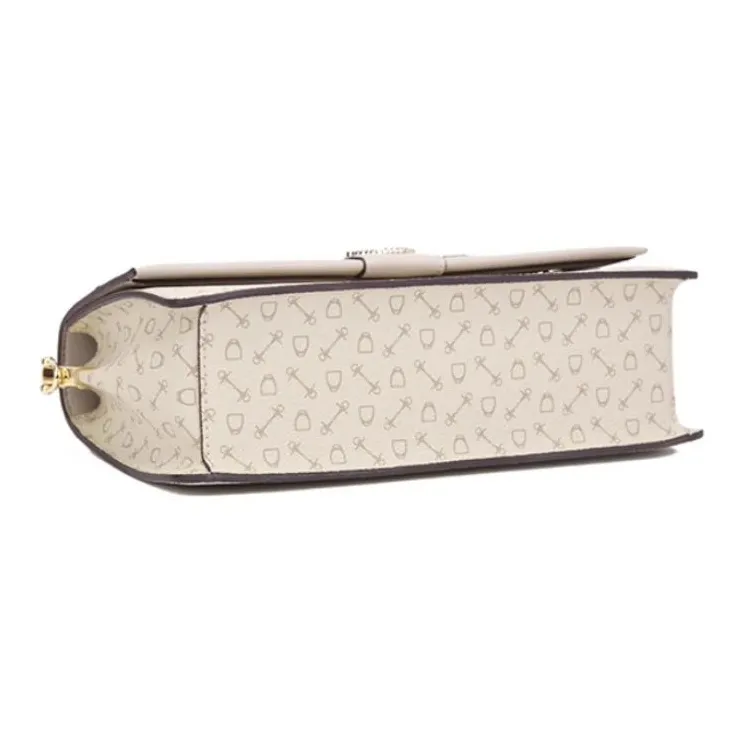 Why Artificial Leather Small Square Bag, Crossbody Bag, Shoulder Bag Medium Size Women's Apricot-3