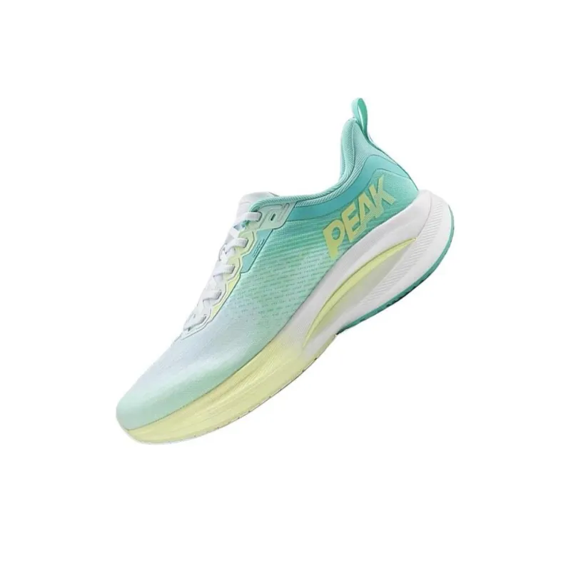 PEAK Cushioning Wear Resistant Low Top Training Running Shoes Men's White Green-2