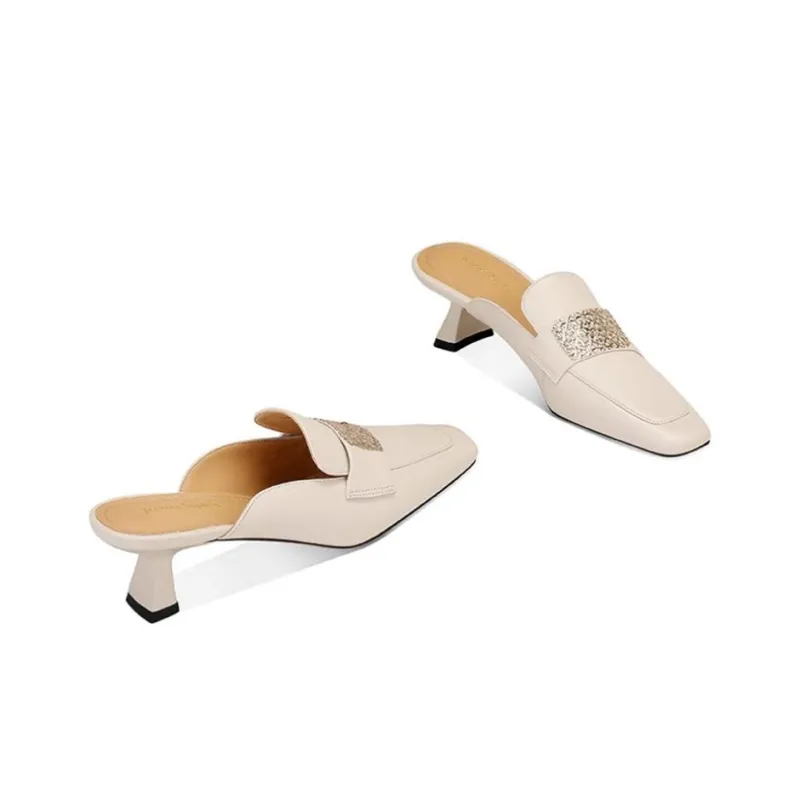 JESSICA SOPHIA Rubber Sole Metal Abrasion Resistant Slip Resistant Wrap toe Slippers Women's-1