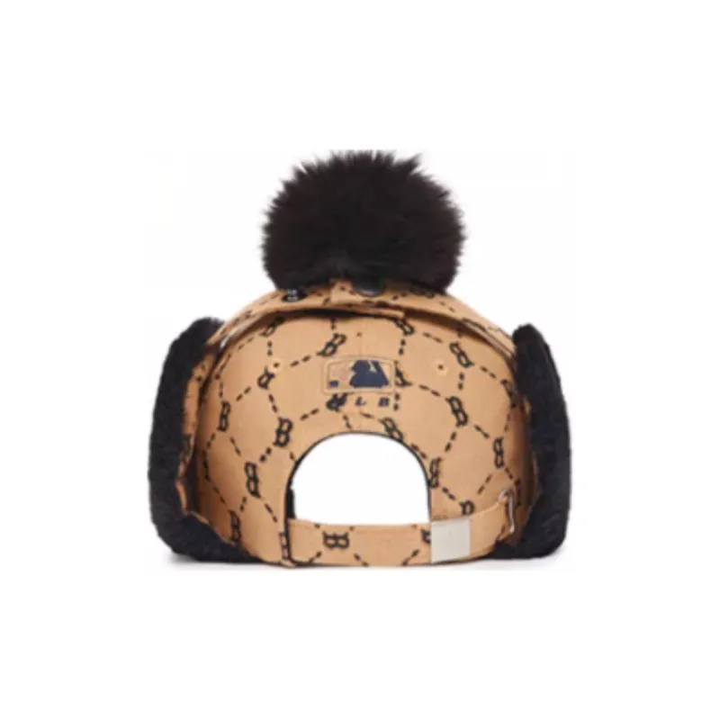 MLB KIDS Polyester Trapper Hats Kids' Beige Yellow-1