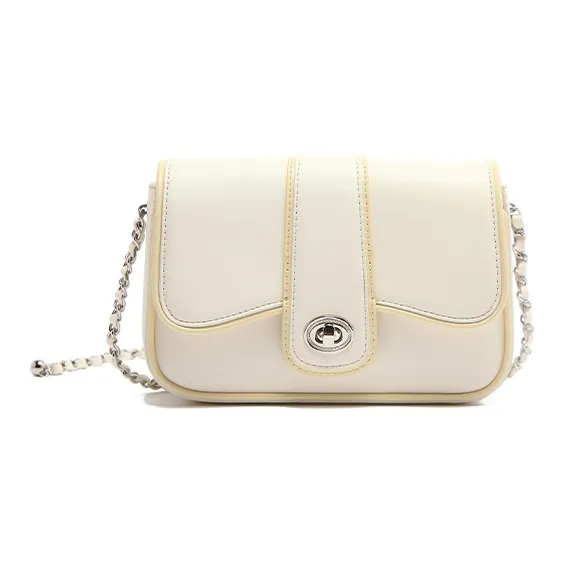 MICOCAH PU Shoulder Bag Women's Lotus Pink/Milkshake White-4