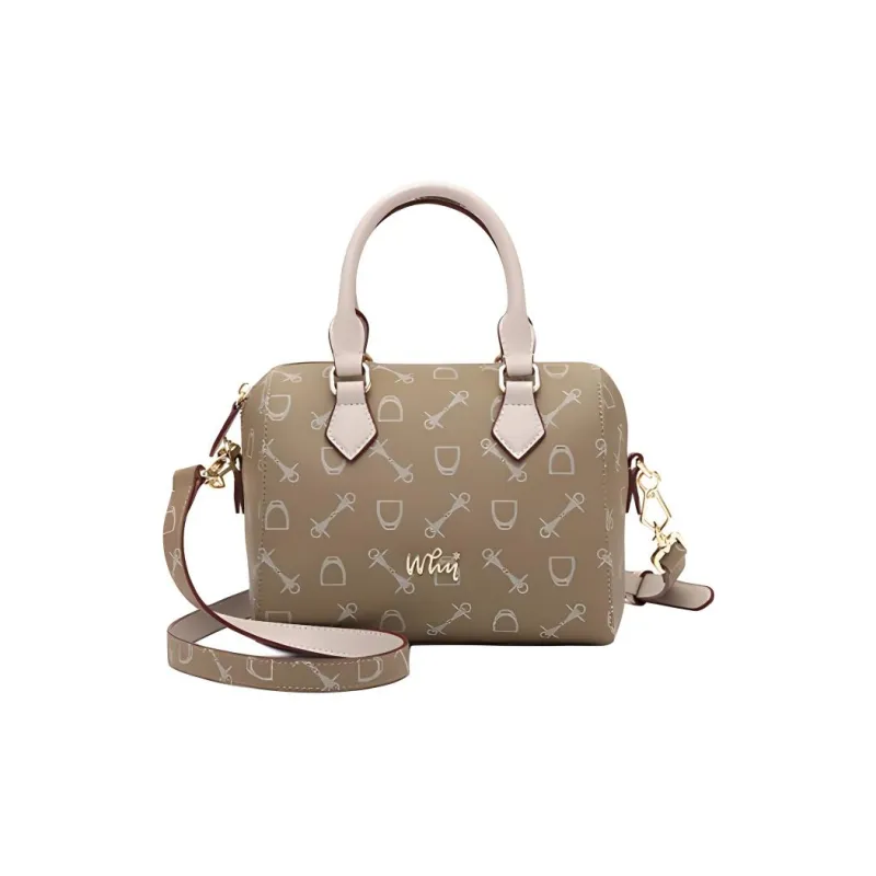Why Artificial Leather Shoulder Bag, Crossbody Bag, Handbag Medium Size Women's Coffee/Milk Tea/Milk White/Blue-12