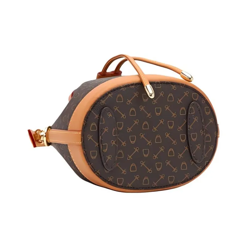 Why Artificial Leather Crossbody One Shoulder Handbag Small Size Women's Coffee/Apricot & Pink/Milk Tea-10