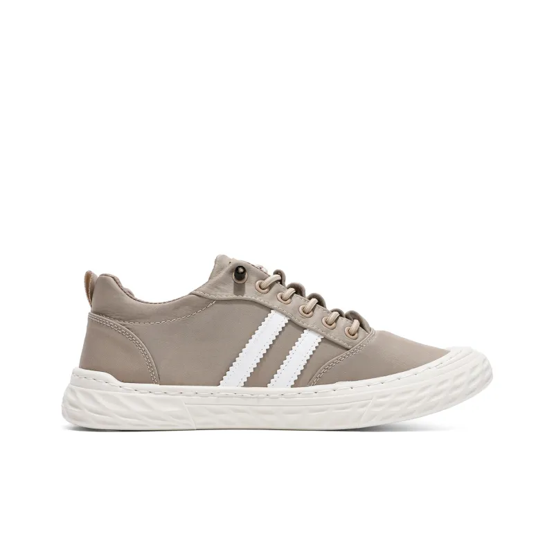 Binary Skateboard Shoes Men Low Top Beige-2