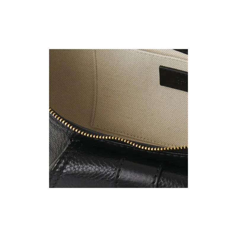 Chloe Shiny Grained Calfskin Handbag Shoulder Bag Women's Black-3