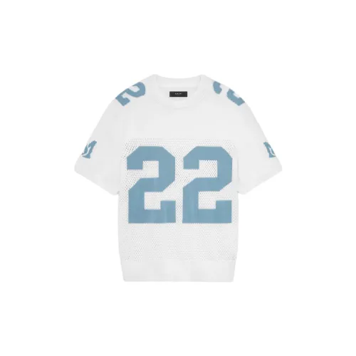 AMIRI T-Shirts Men White Sky Blue