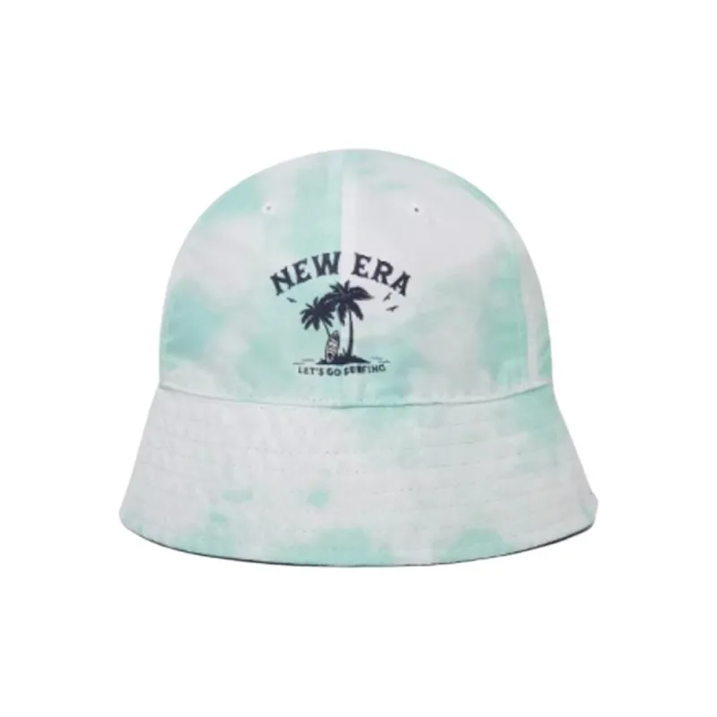 New Era Cotton Bucket Hats Unisex Black/Green-3