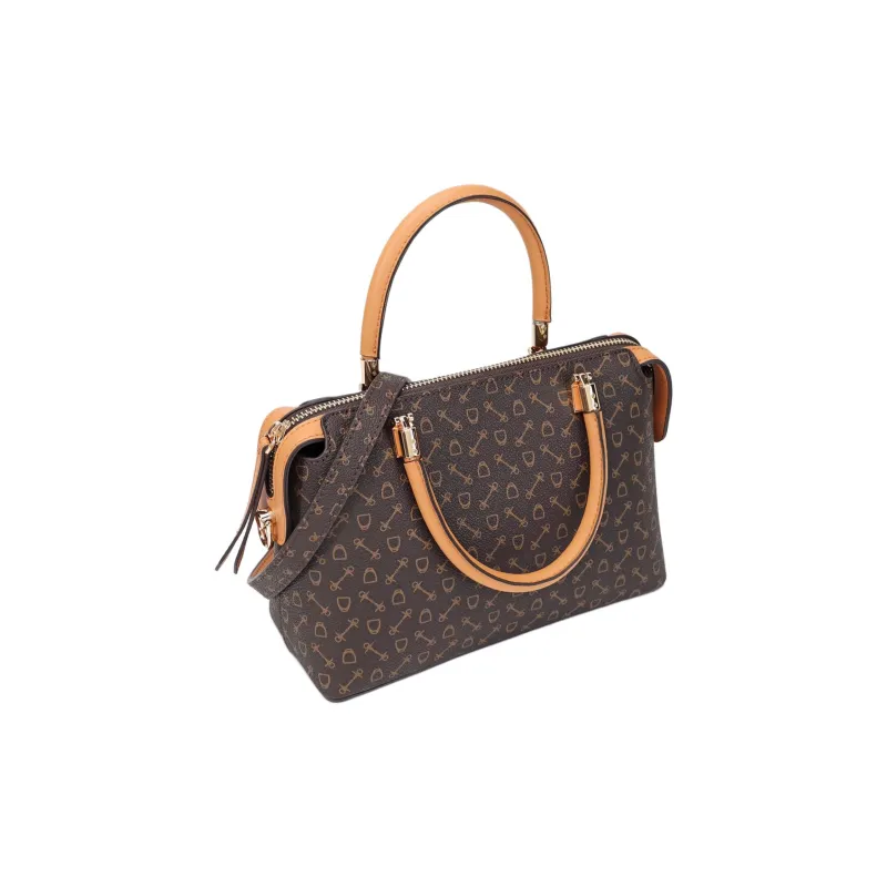 Why Artificial Leather Pillow Bag, Handbag, Shoulder Bag, Crossbody Bag Small Size Women's Beige/Coffee-9