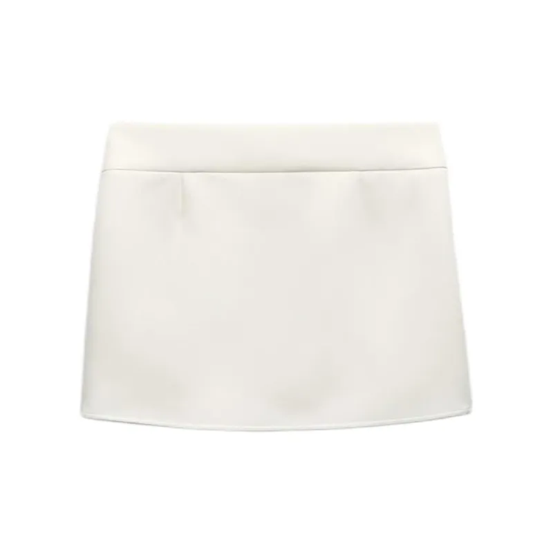 ZARA Casual Short Skirts Women's White-1