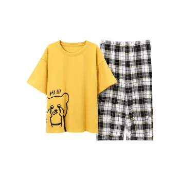 The Story Of The Flower Season Pajama Set Women's Yellow